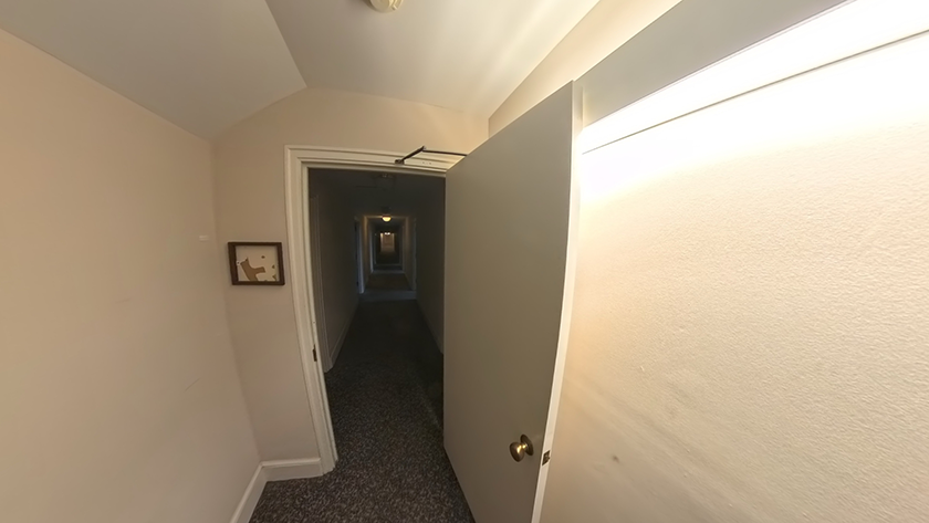Image of corridor with door open