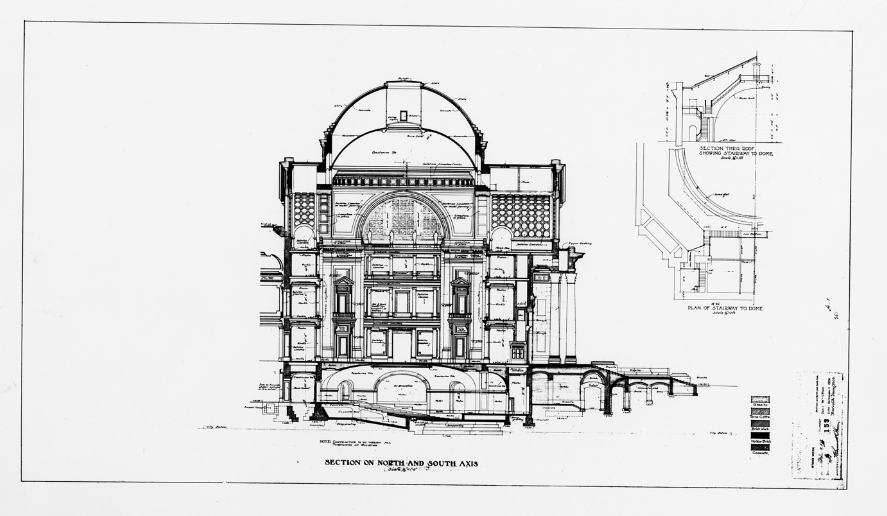 Old drawing section of the NMNH Rotunda.