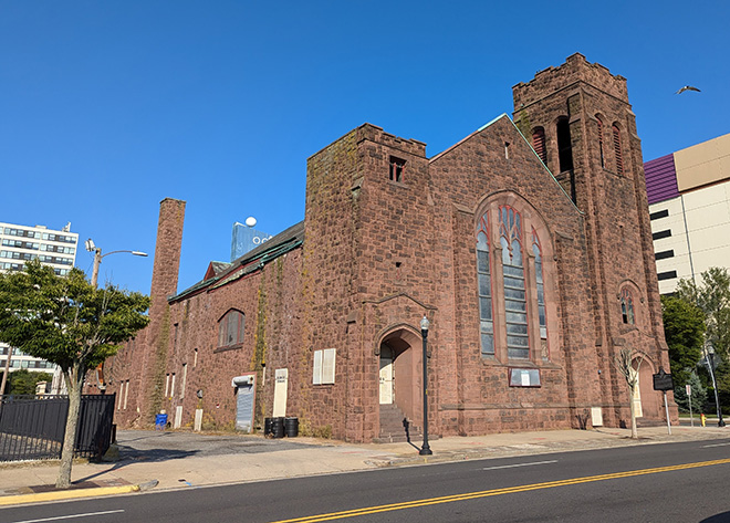 Exterior image of the First Victory Presbyterian Church, 2024.